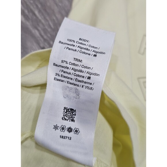 Fred Perry Maxi Logo Tshirt Mens Large L Wax Yellow Tee Crewneck - Picture 14 of 16